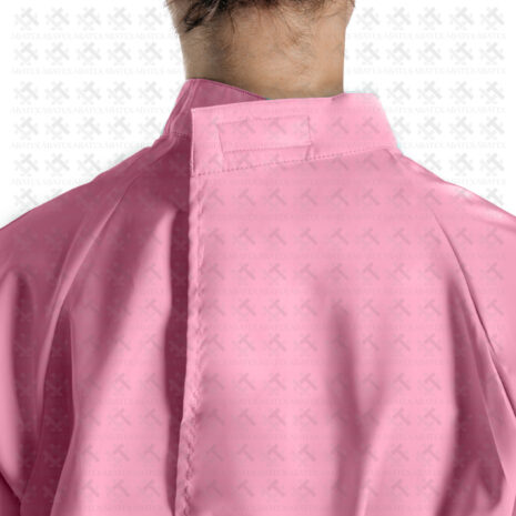 men collar back Clinical Apron Pink