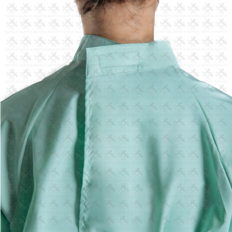 mens collar back Clinical Apron Sparklin Sage Details Black