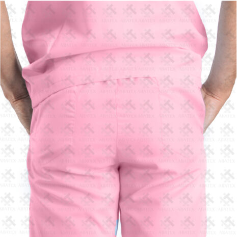 Men's Pink Scrub bottom back