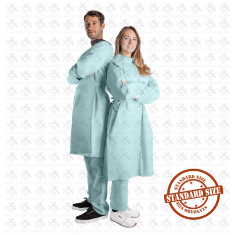 couple standard Green clinical apron